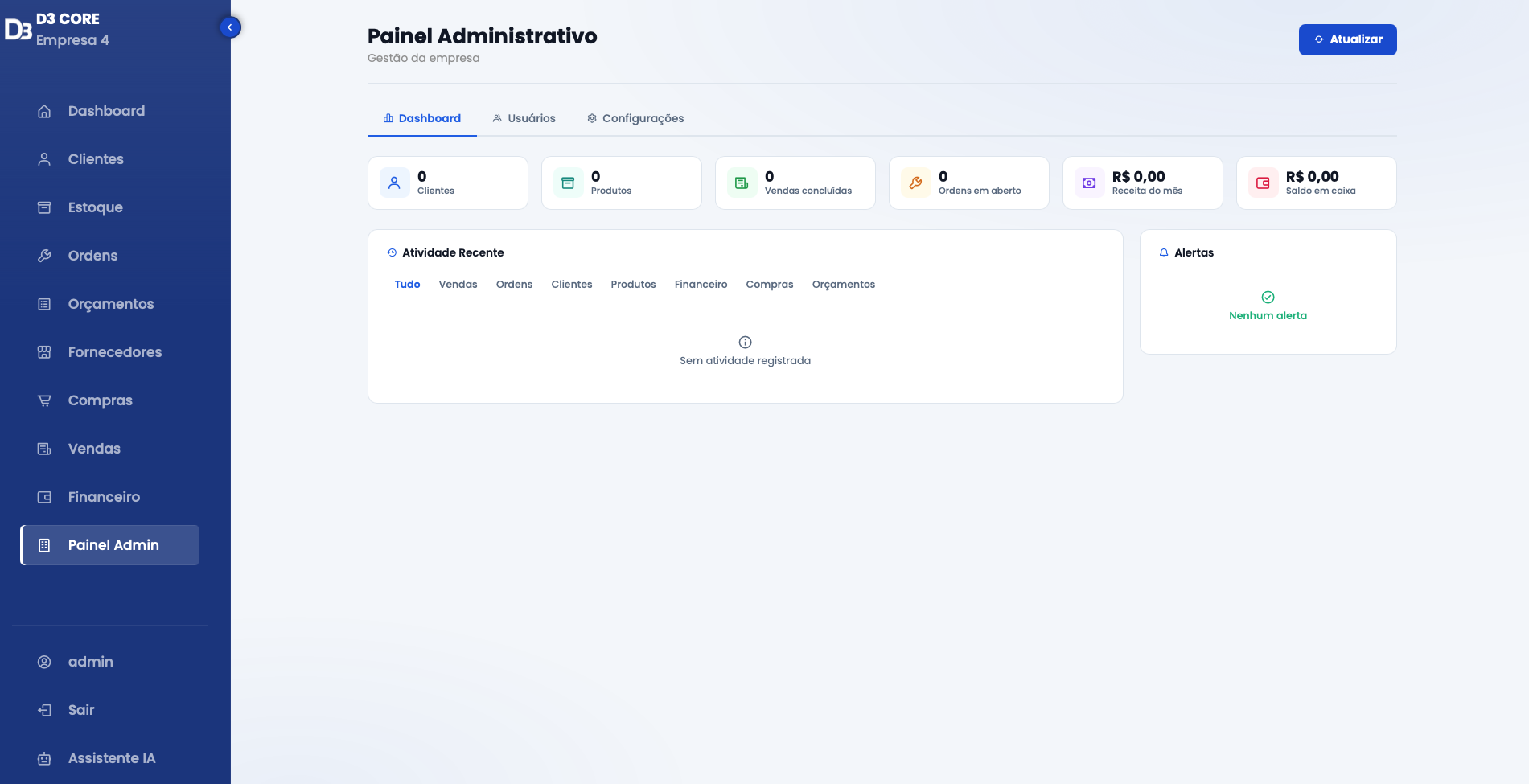 Painel Admin