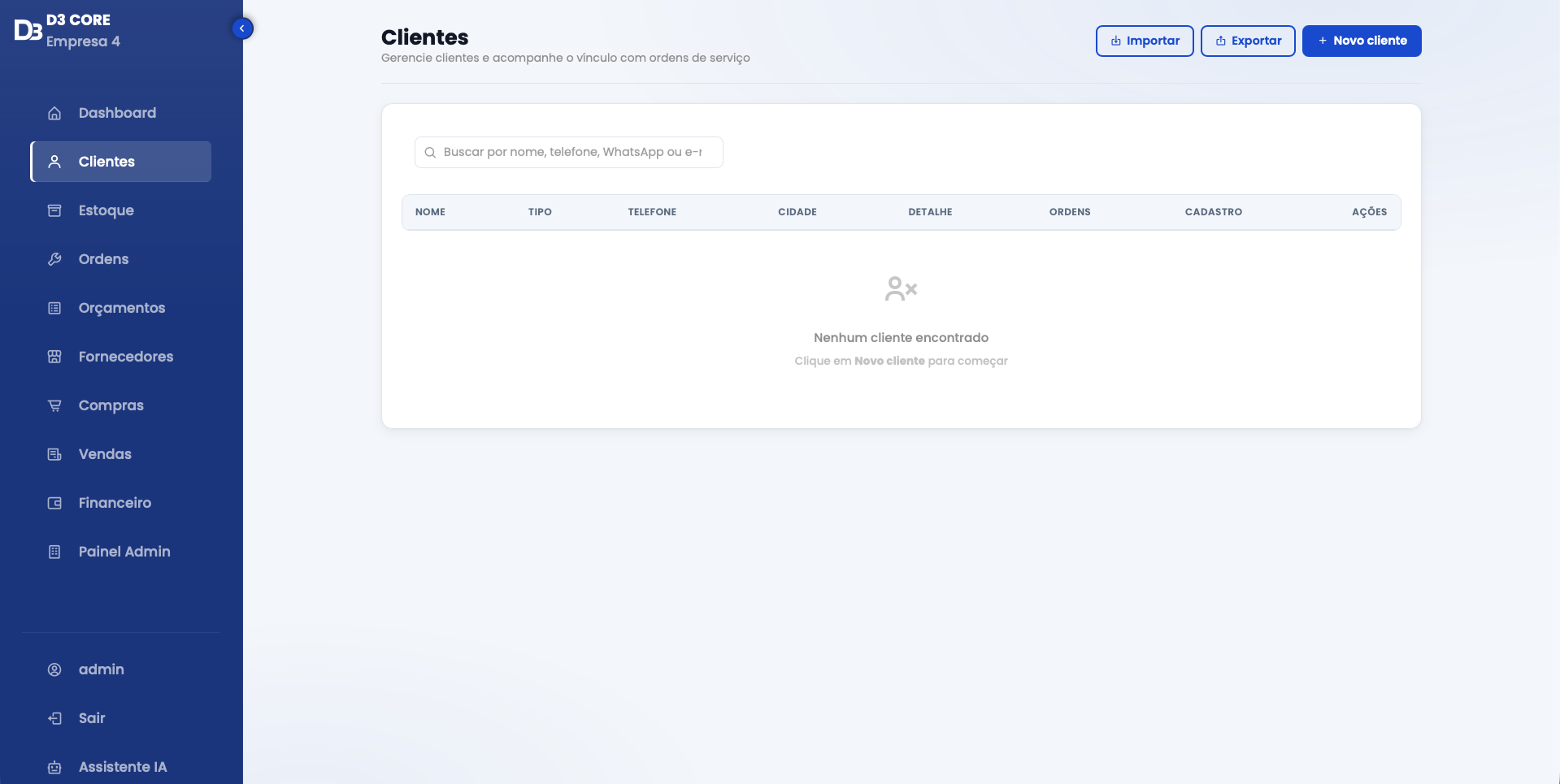 Clientes CRM