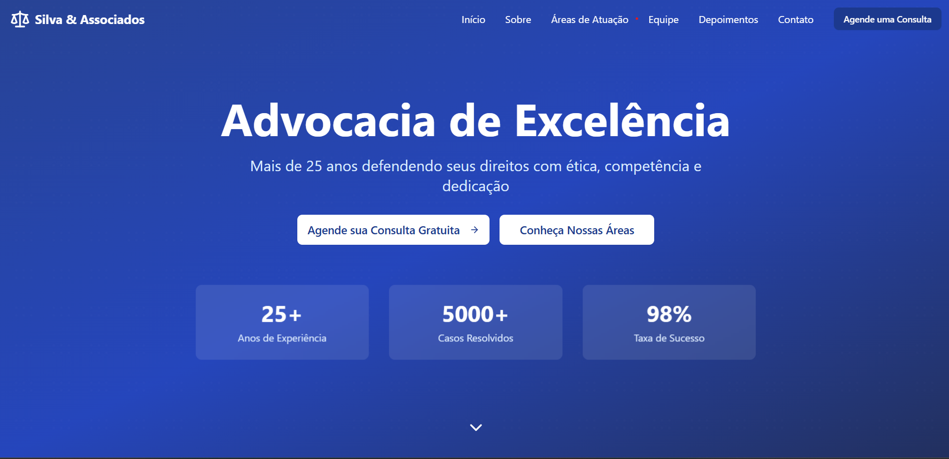 Site Corporativo de Advocacia